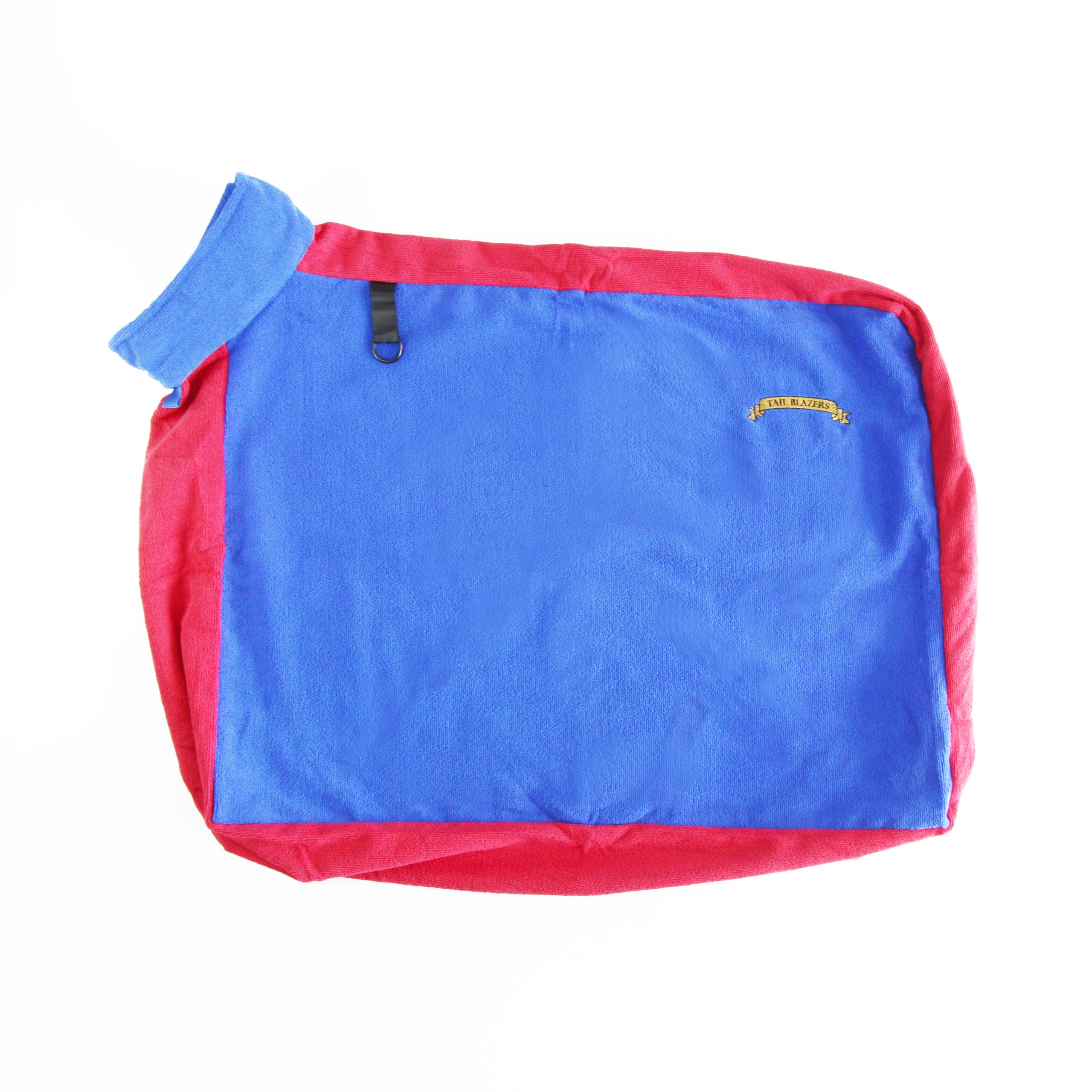 Dog drying bag blue Dog drying bag blue-main