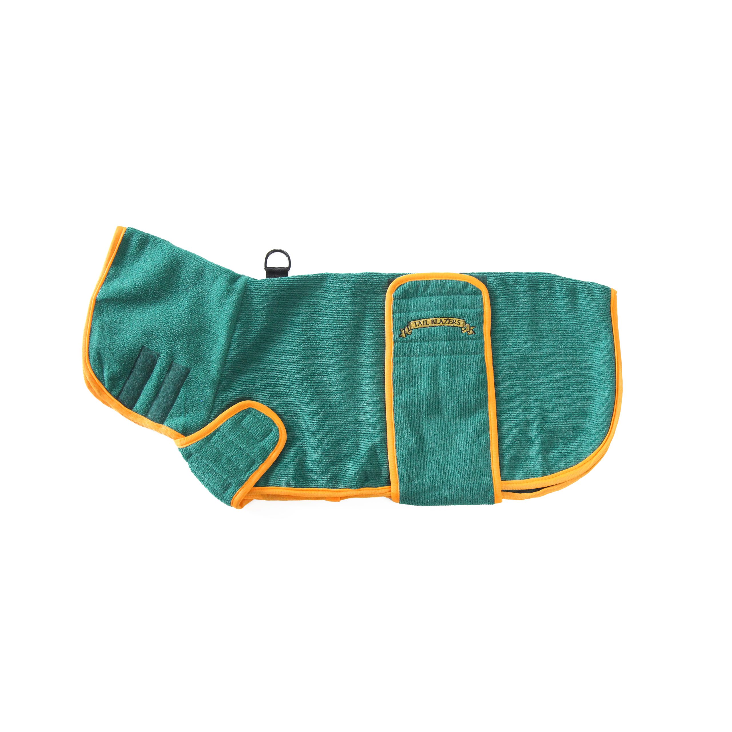 Classic dog drying coat green_main