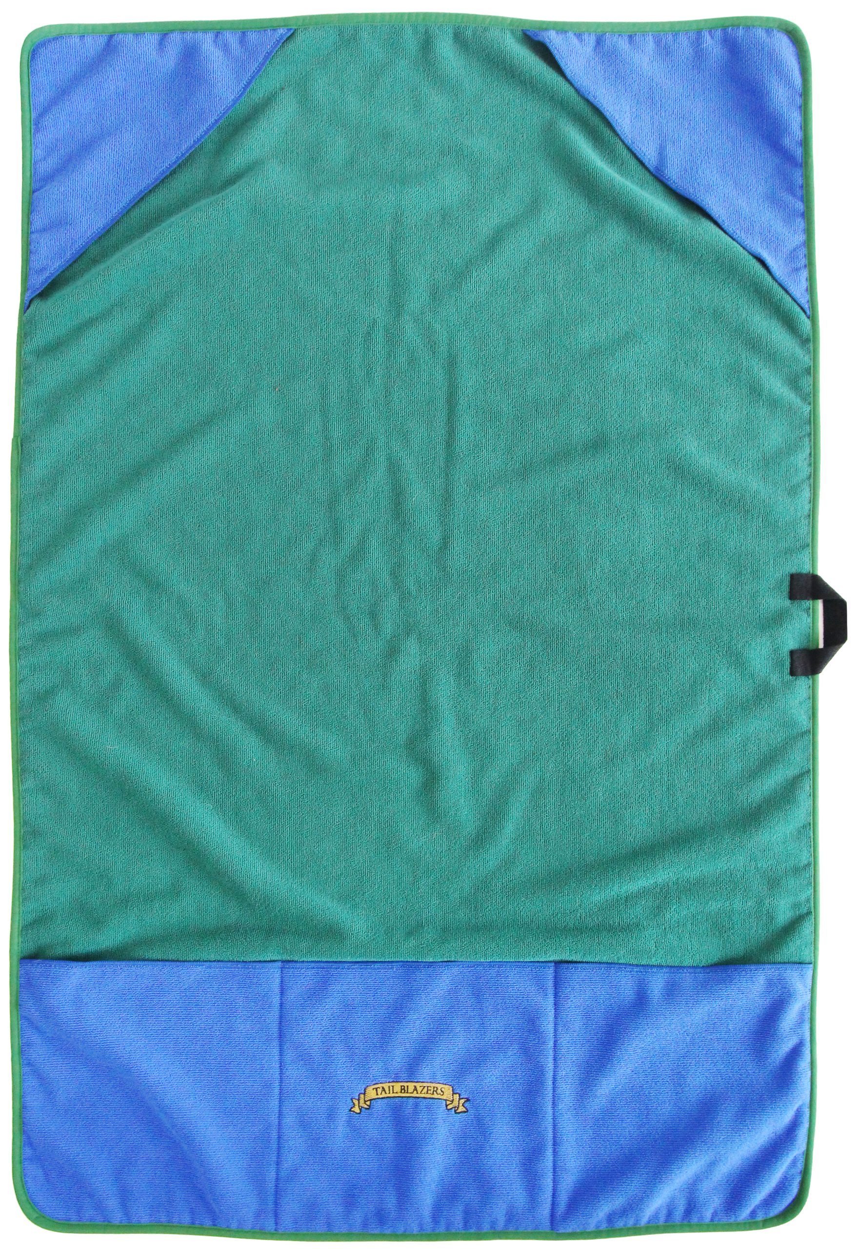 Dog drying towel green Dog drying towel green